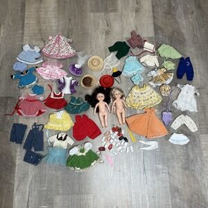 Ginny Large Vintage Lot‎ of Dolls, Vogue Clothes, Accessories, Shoes, Head Wear